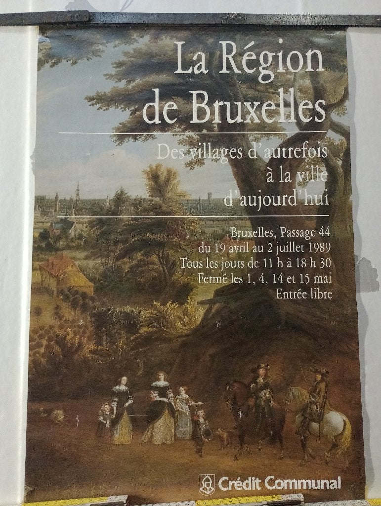 Affiche Expo 1989 Bruxelles Crédit Communal 40x60cm, Enlèvement ou Envoi