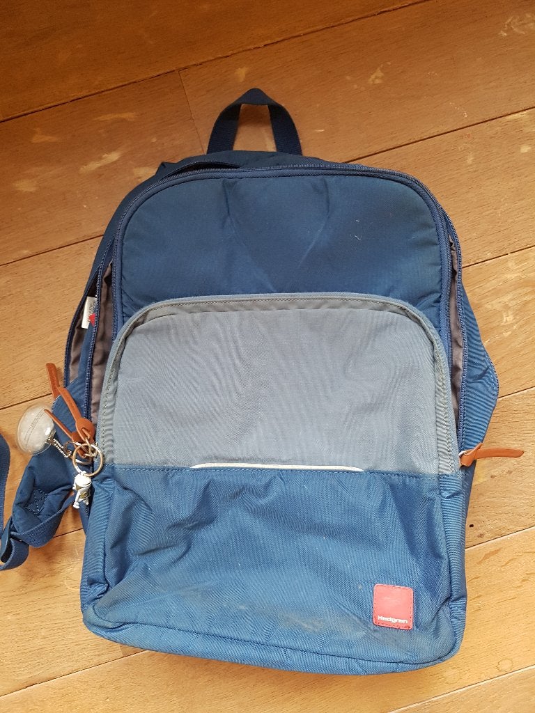blauwe rugzak of boekentas Hedgren, Handtassen en Accessoires, Blauw, Aktetas of Boekentas, 40 tot 50 cm, Ophalen of Verzenden