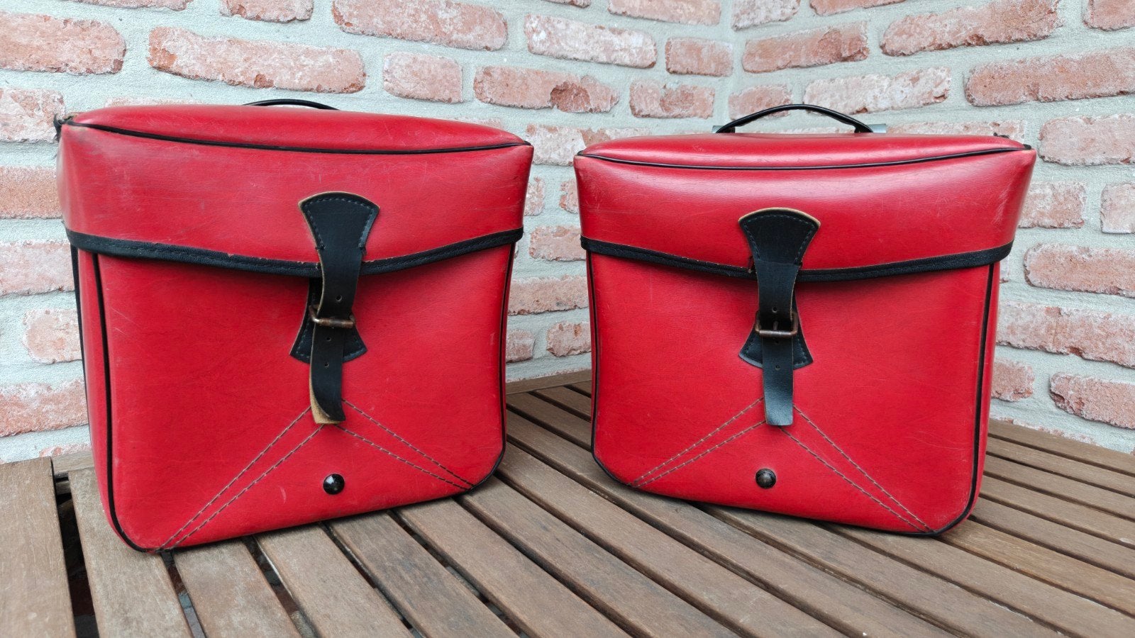 Ensemble de sacs de cyclomoteur vintage, Vélos & Vélomoteurs, Enlèvement
