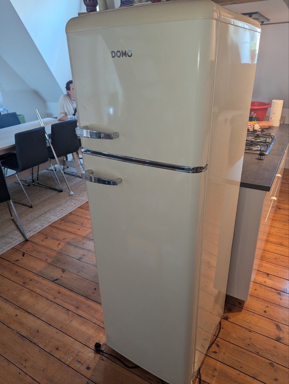 Frigo Domo rétro beige, Electroménager, Réfrigérateurs & Frigos, Enlèvement, Utilisé