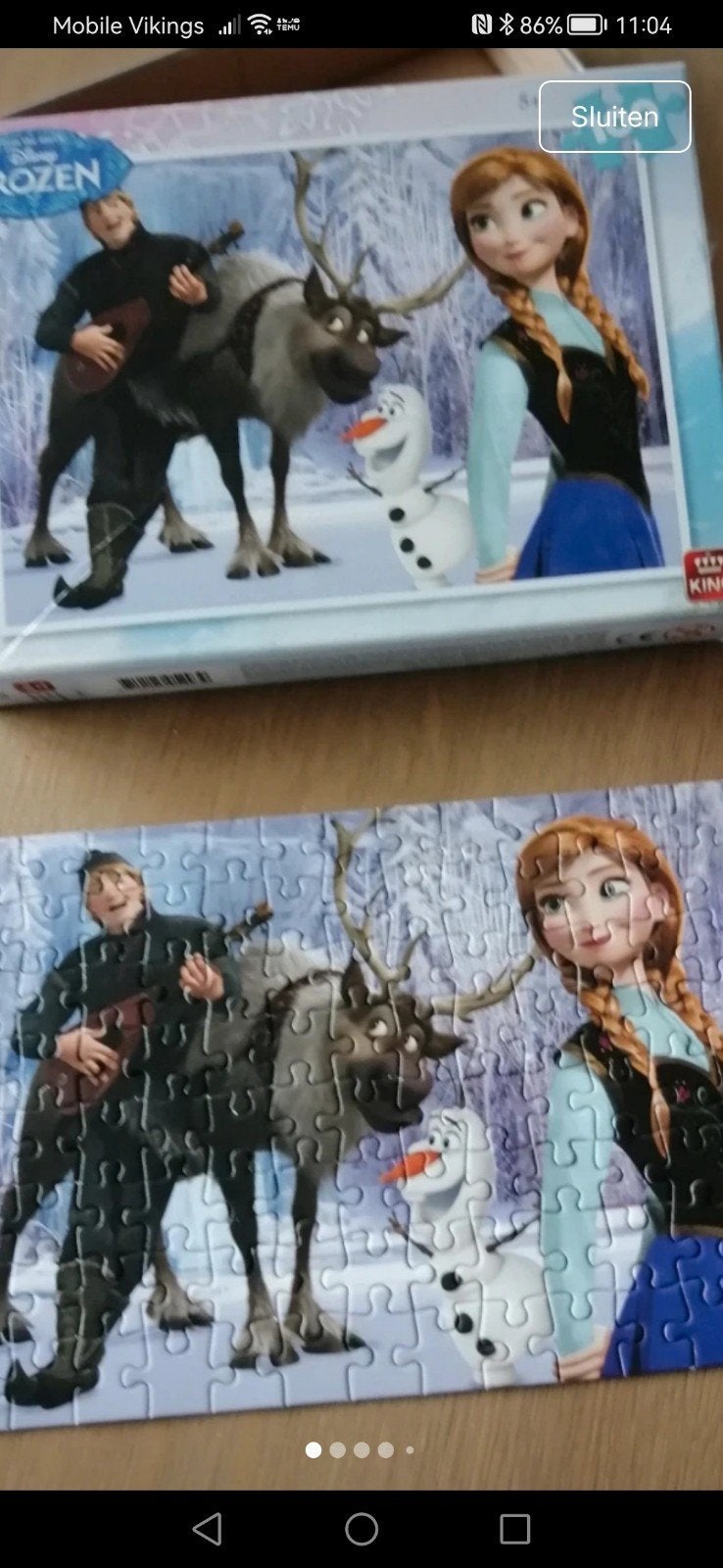 puzzel frozen, Ophalen, Gebruikt