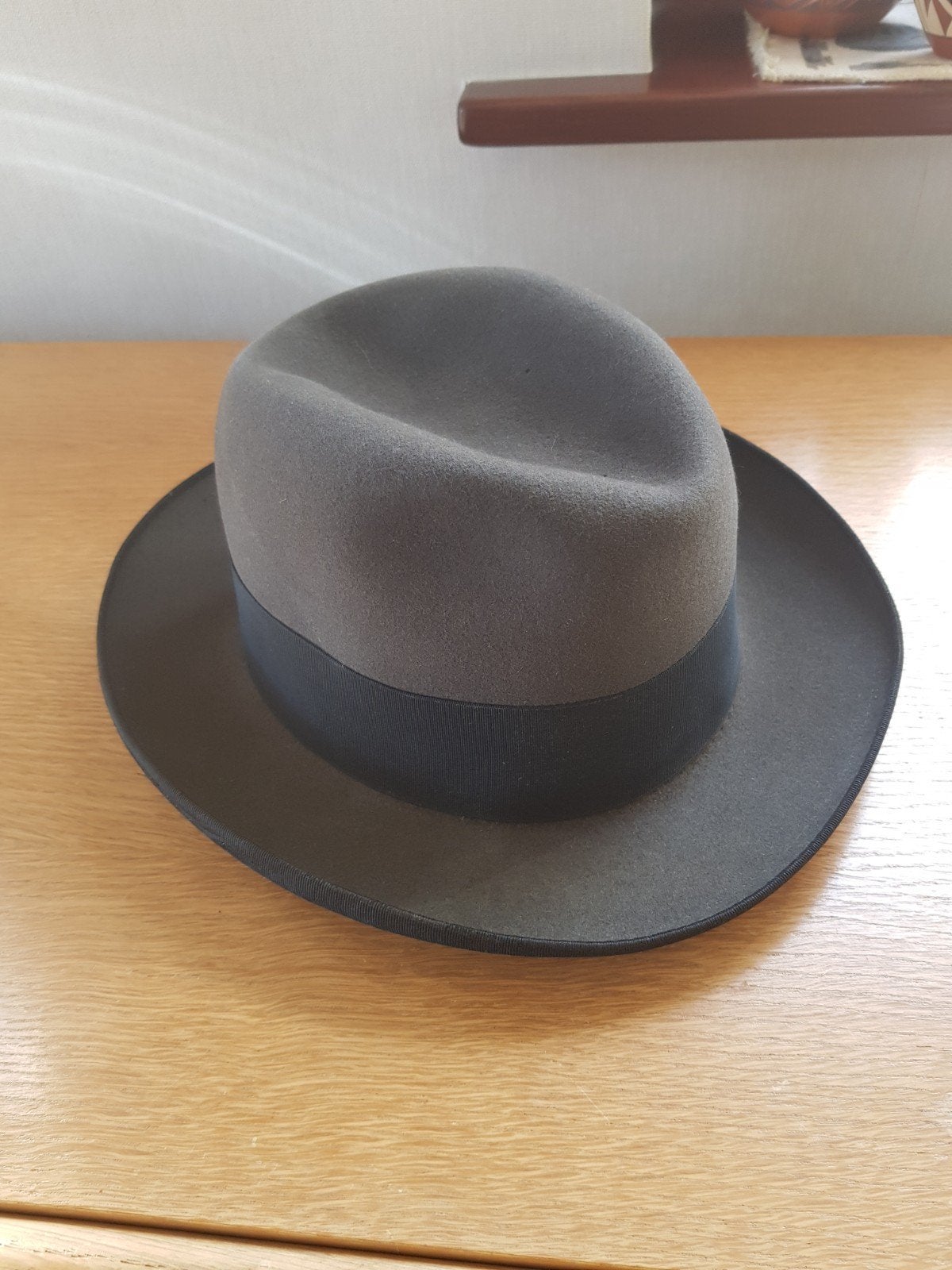 vilten herenhoed antracietgrijs - Valensy, Enlèvement ou Envoi, Valensy, 57 cm (M, 7⅛ pouces) ou moins, Chapeau