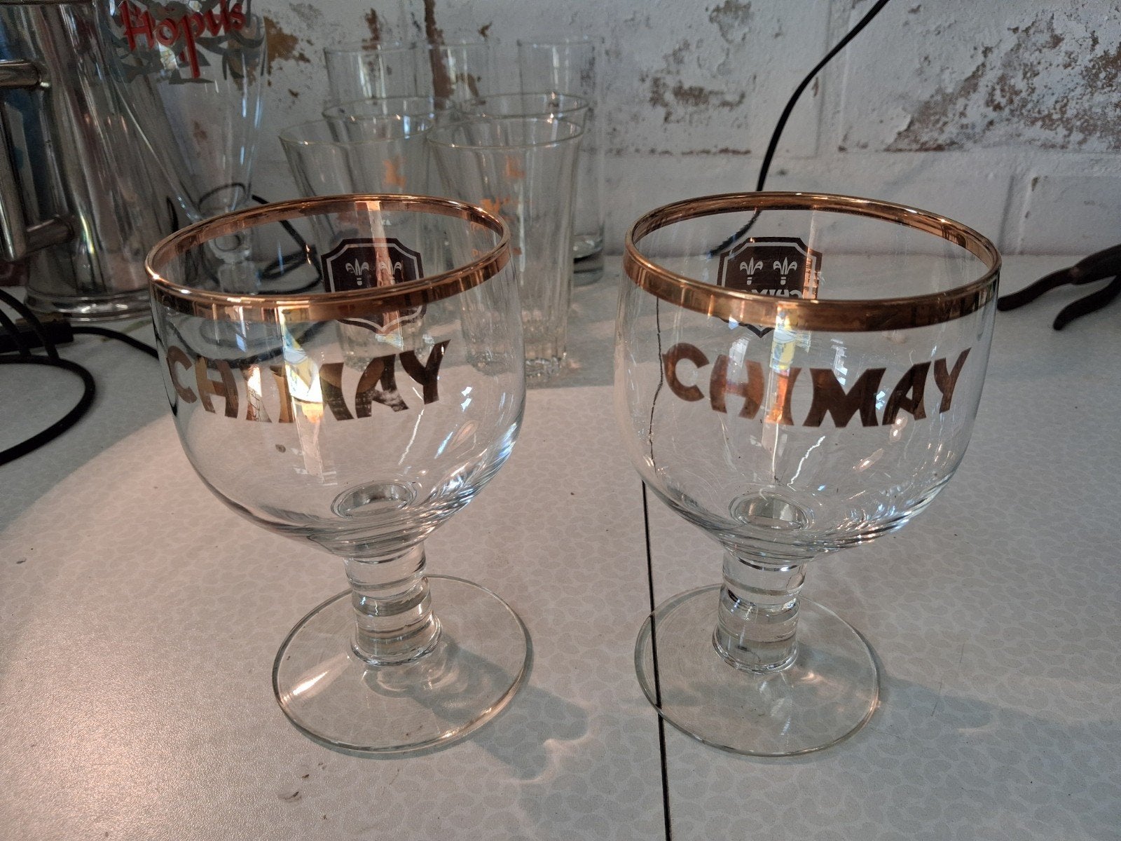 2 Chimay glazen, Verzamelen, Ophalen of Verzenden