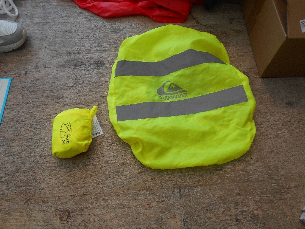 fluo hesje  maat xs + cape voor over boekentas, XS, Kinderen, Ophalen of Verzenden, Zo goed als nieuw