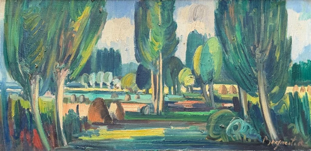 Schilderij André Bogaert, Antiek en Kunst, Ophalen