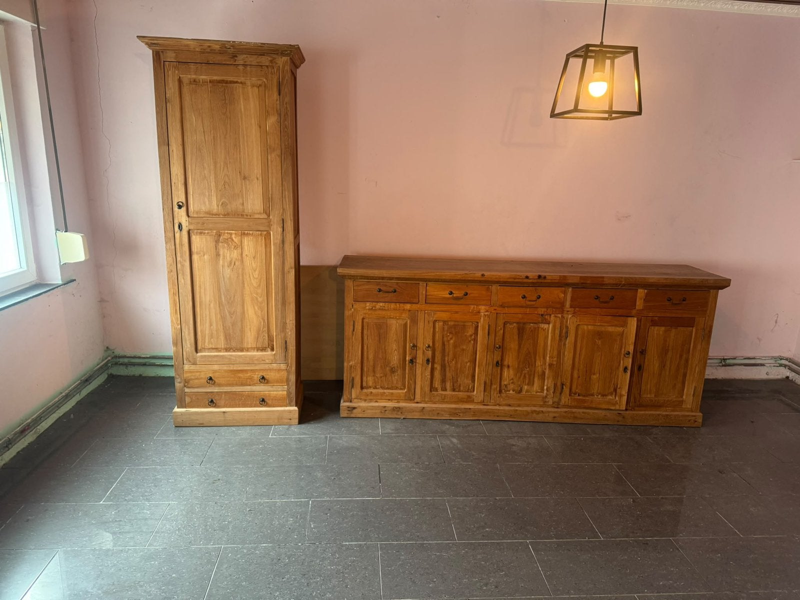 Volle houten kasten, Ophalen, Gebruikt