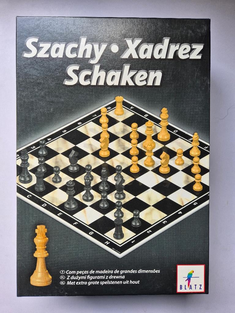 Jeu d'échecs (bois), 1 ou 2 joueurs, Enlèvement ou Envoi, Comme neuf, Blatz