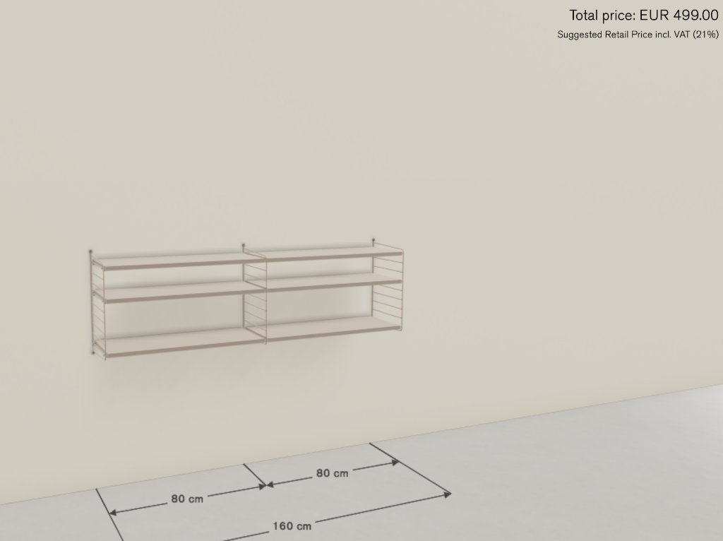 String Furniture, Ophalen, 150 tot 200 cm, Nieuw, Minder dan 100 cm