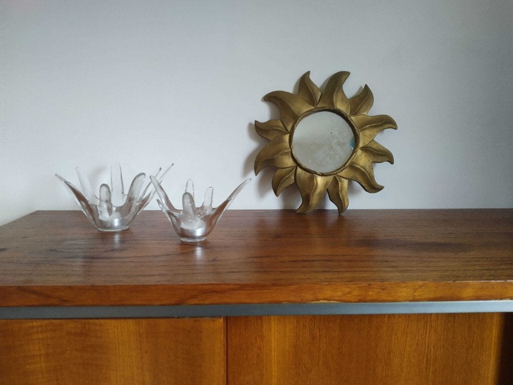 vintage glazen theelichthouder, Ophalen