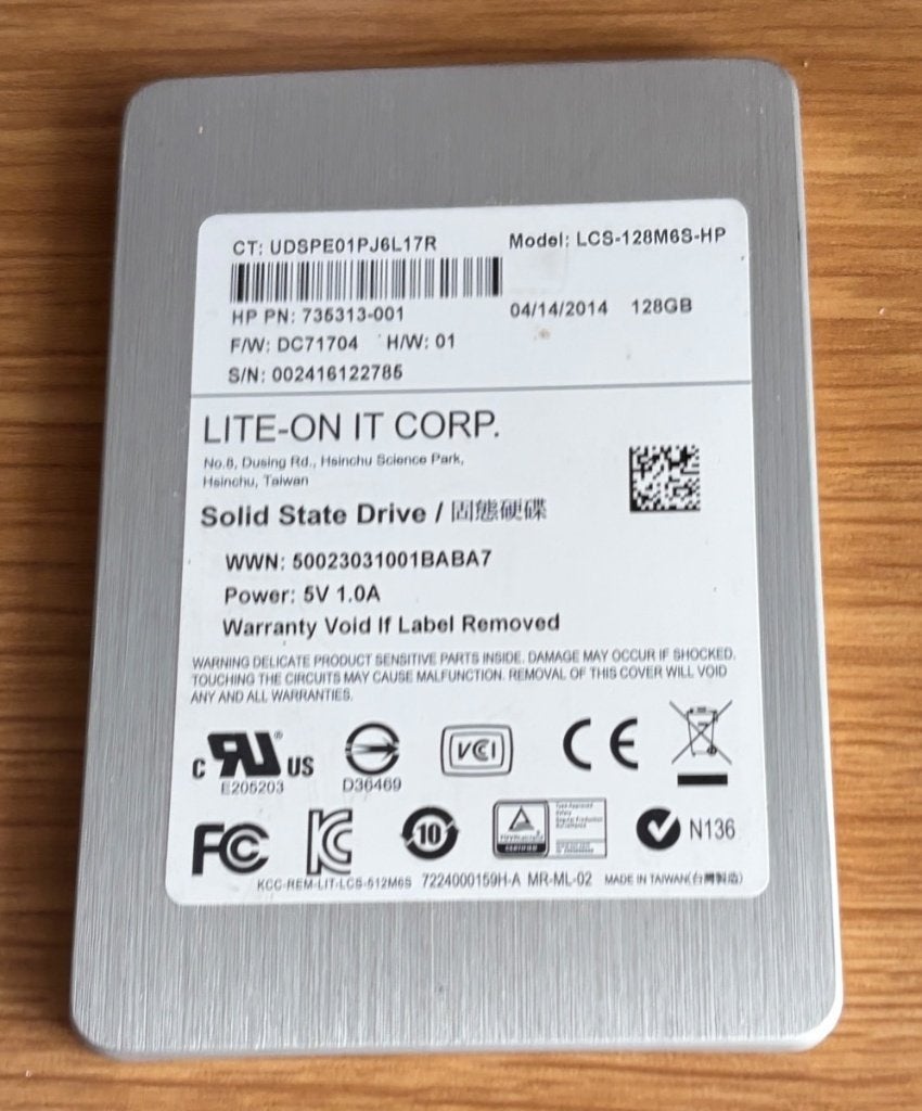 SSD 2,5″ SATA - 128GB, Informatique & Logiciels, Interne, Utilisé, Laptop, SSD