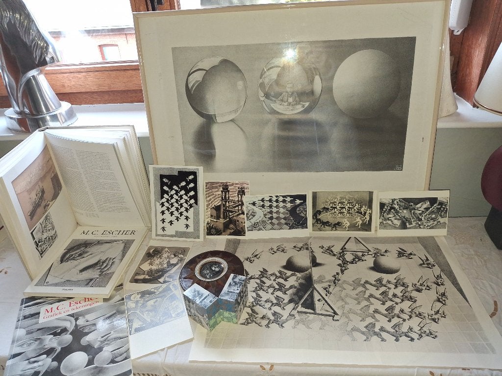 Lot van escher, Antiek en Kunst, Ophalen