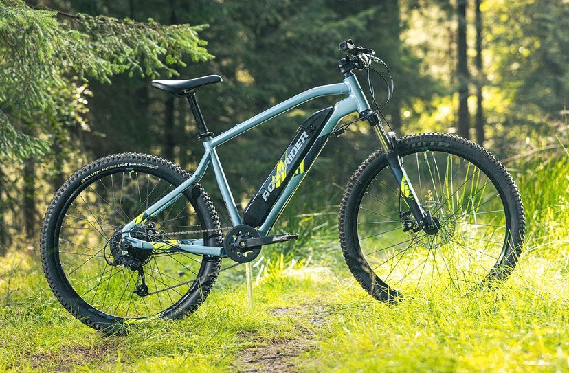 Rockrider ST100 Elektrische MTB, Fietsen en Brommers, Gebruikt, Fully, Schijfrem, 53 tot 57 cm