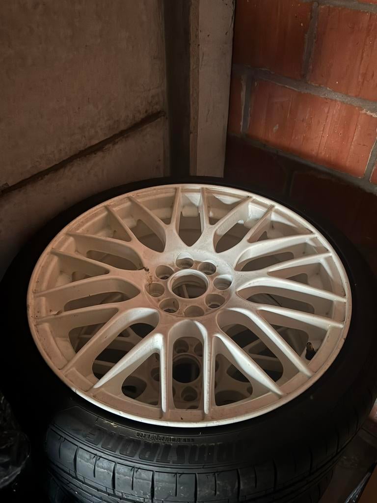 17inch Witte Velgen, Auto-onderdelen, Banden en Velgen, Ophalen, Gebruikt, Banden en Velgen, 17 inch