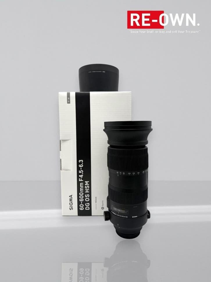 Sigma 60-600mm F/4.5-6.3 Sports | Canon EF | Topstaat, Sigma, Enlèvement ou Envoi, ., Téléobjectif