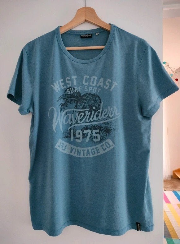 T-shirt Jack & Jones Medium/Smal jeansblauw, Kleding | Heren, T-shirts, Jack&Jones, Ophalen of Verzenden, Gedragen, Maat 48/50 (M)