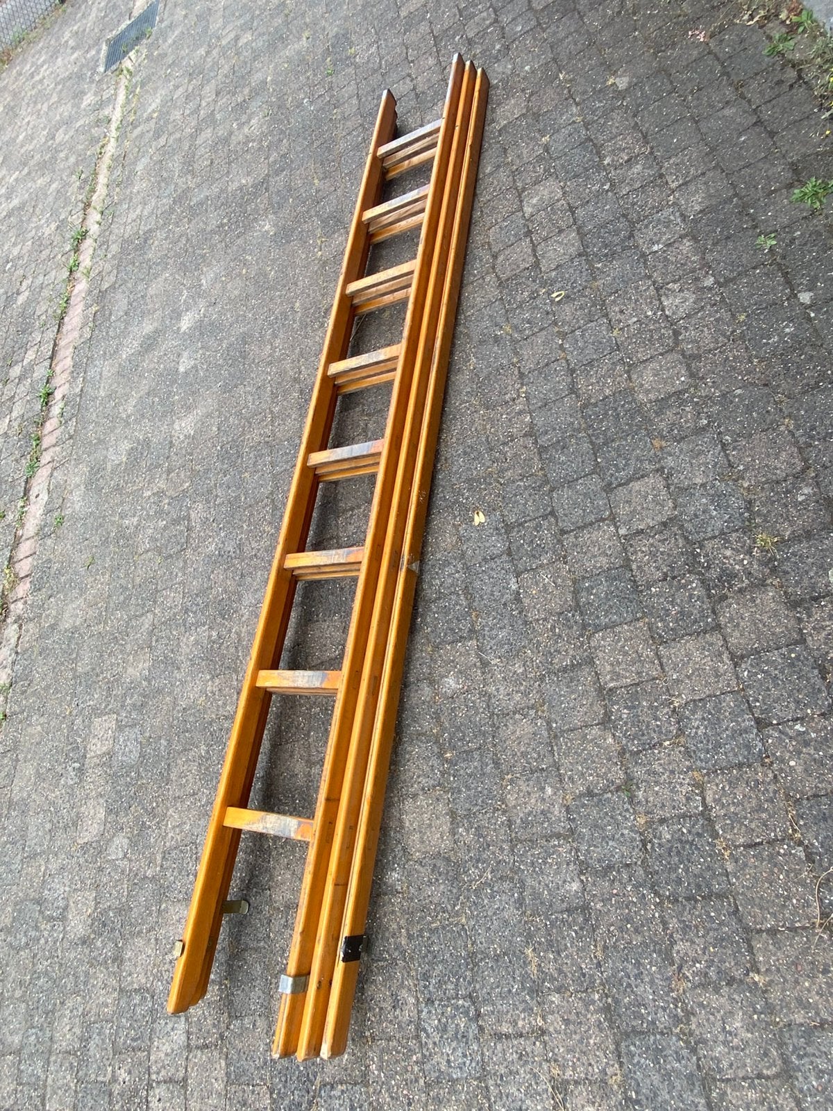 3-Delige houten ladder, Ophalen, Zo goed als nieuw, Ladder