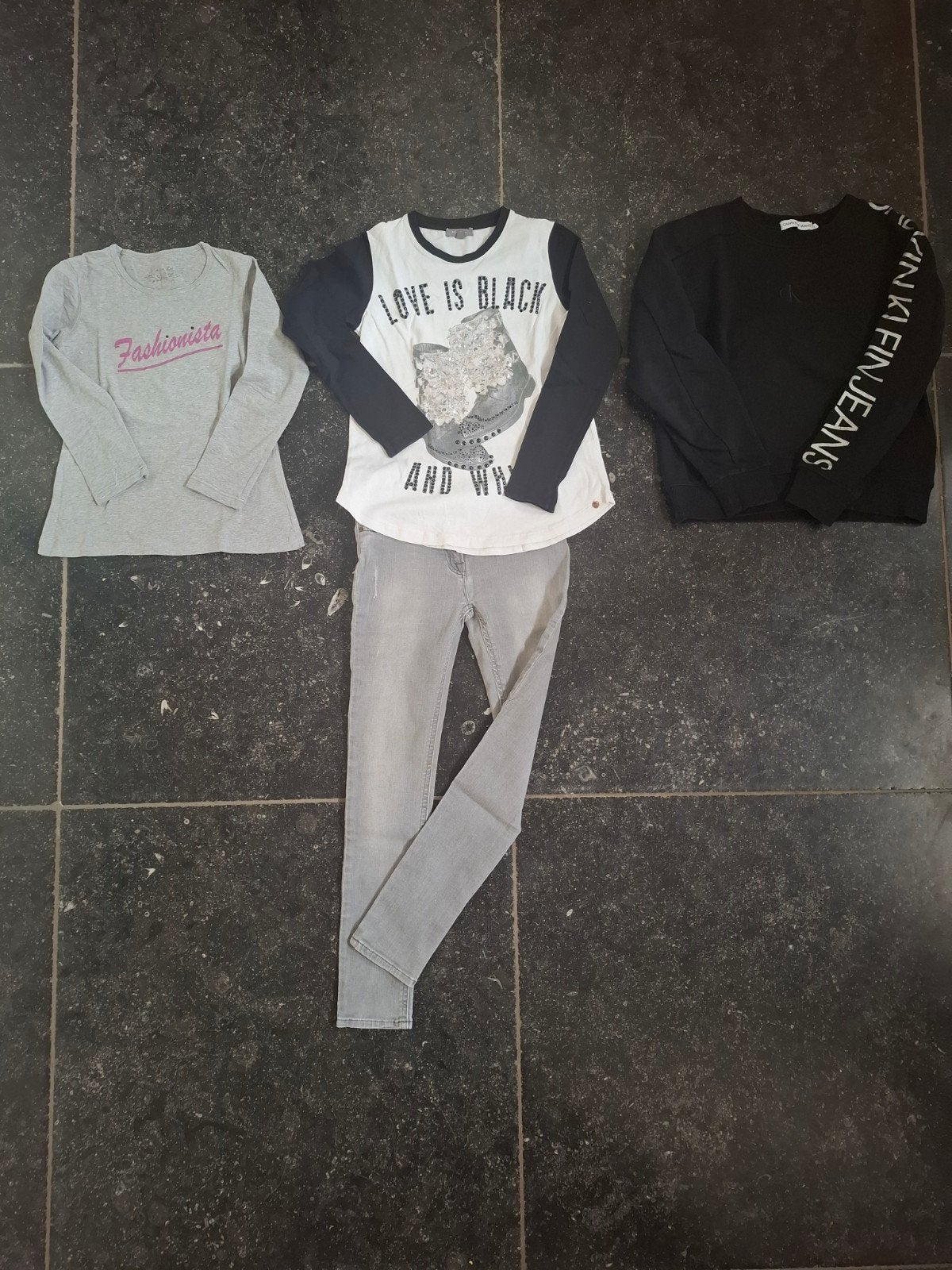 Kledingpakket (9 stuks + 2 gratis) maat 128/8jaar, Ophalen, Maat 128