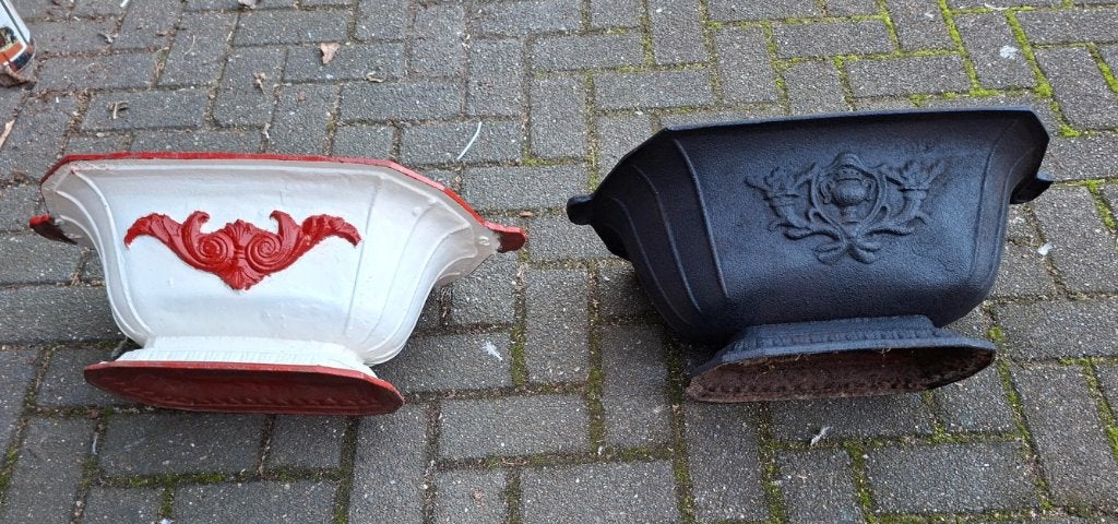 TWEE OPEN KOOLBAKKEN als GARDINIERE, Tuin en Terras, Ophalen