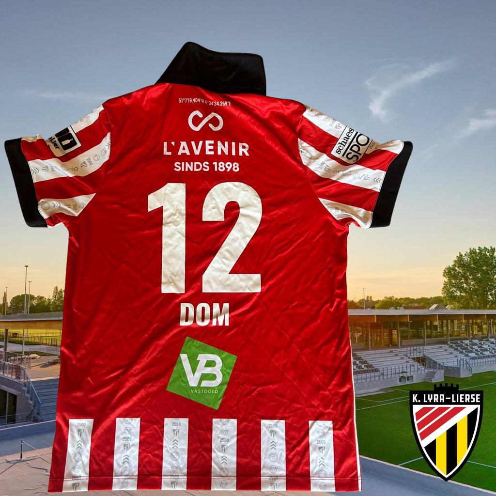 Matchworn shirt | K. Lyra-Lierse | Camil Dom, Sport en Fitness, Voetbal, Gebruikt, Shirt, Service@jako.com, Maat L