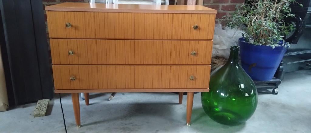 Commode vintage, 3 ou 4 tiroirs, 25 à 50 cm, Moins de 100 cm, Vintage