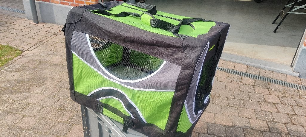 Te koop bench voor hond, groen-zwart, Ophalen, Gebruikt