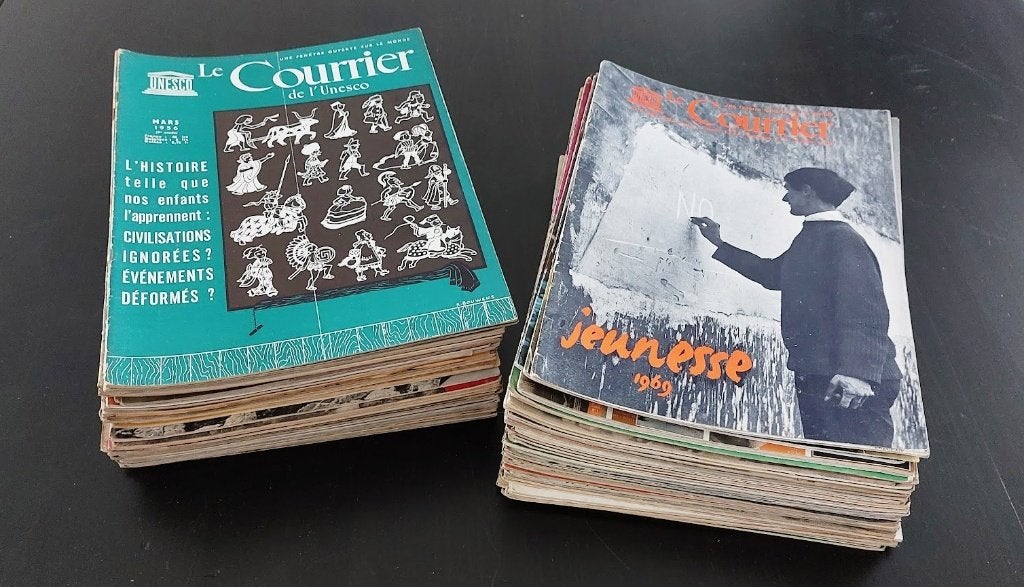 70 numéros Courrier de l'Unesco - années '50 - '60, Enlèvement ou Envoi