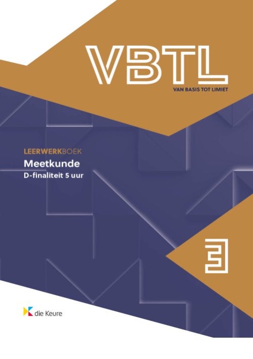 VBTL leerwerkboek meetkunde 3 - 5 uur, Boeken, Ophalen, Nieuw, ASO, Wiskunde A