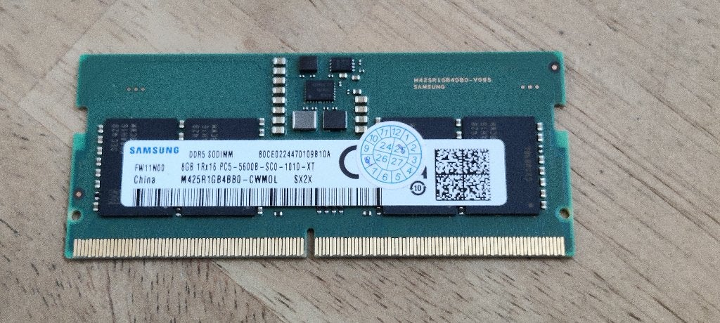 Samsung DDR5 8GB 5600MHz, 8 GB, Ophalen of Verzenden, Zo goed als nieuw, DDR5