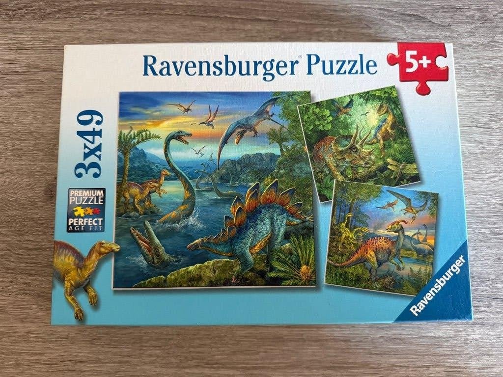 Puzzels Dino’s, Ophalen, 10 tot 50 stukjes, Zo goed als nieuw