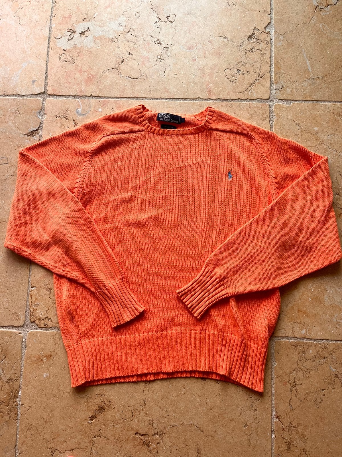 Ralph Lauren sweater - maat L, Ophalen of Verzenden, Zo goed als nieuw, Maat 52/54 (L), Oranje