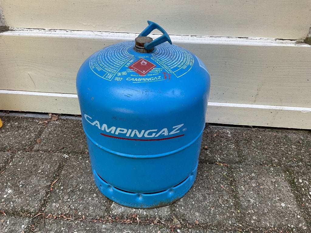 Campingaz tankje 907, Caravans en Kamperen, Ophalen, Zo goed als nieuw
