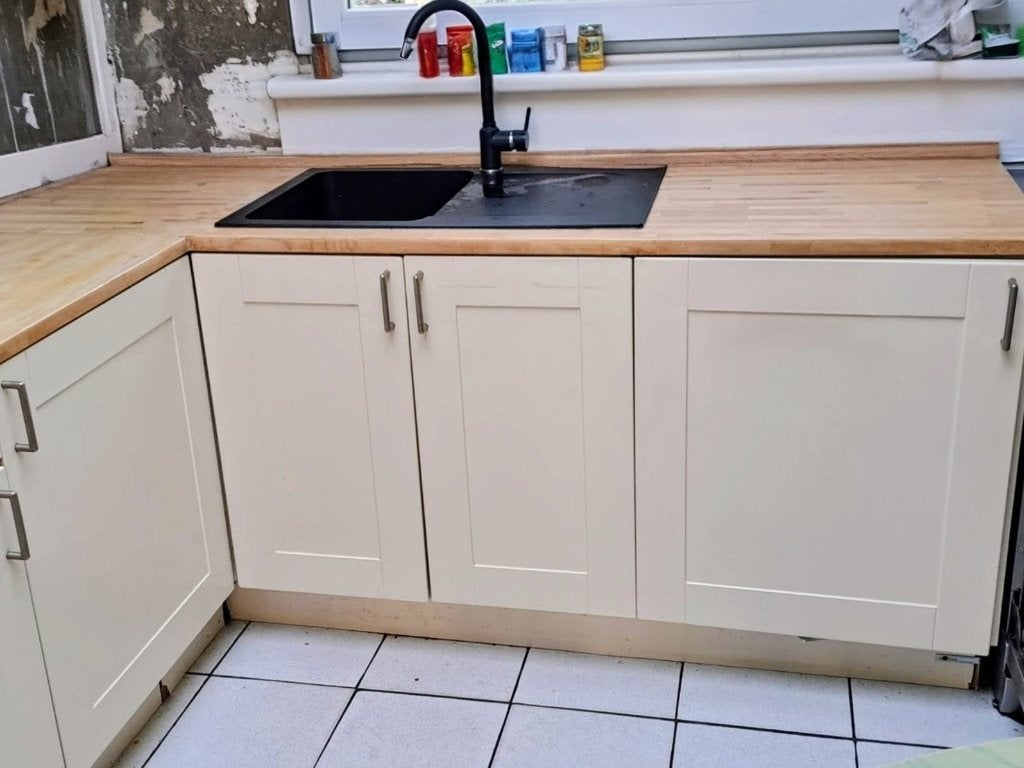 Keuken, Ophalen, Gebruikt, Hoekkeuken, Hout