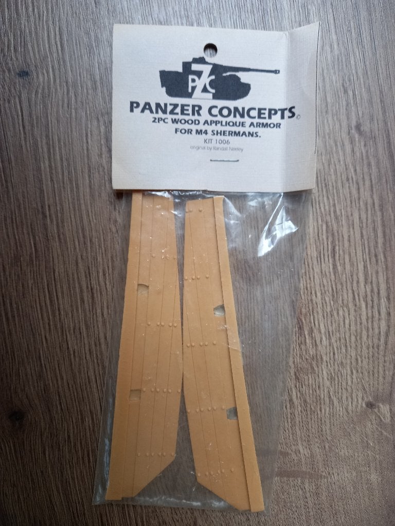 Panzer Concepts : 2PC Wood Applique Armor M4 Shermans 1/35, Hobby en Vrije tijd, Modelbouw | Auto's en Voertuigen, Tank, 1:32 tot 1:50