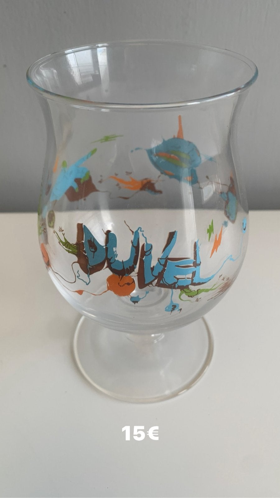 DUVEL verzamelglas, Y. SORGI, Verzamelen, Glas en Drinkglazen, Ophalen of Verzenden, Zo goed als nieuw