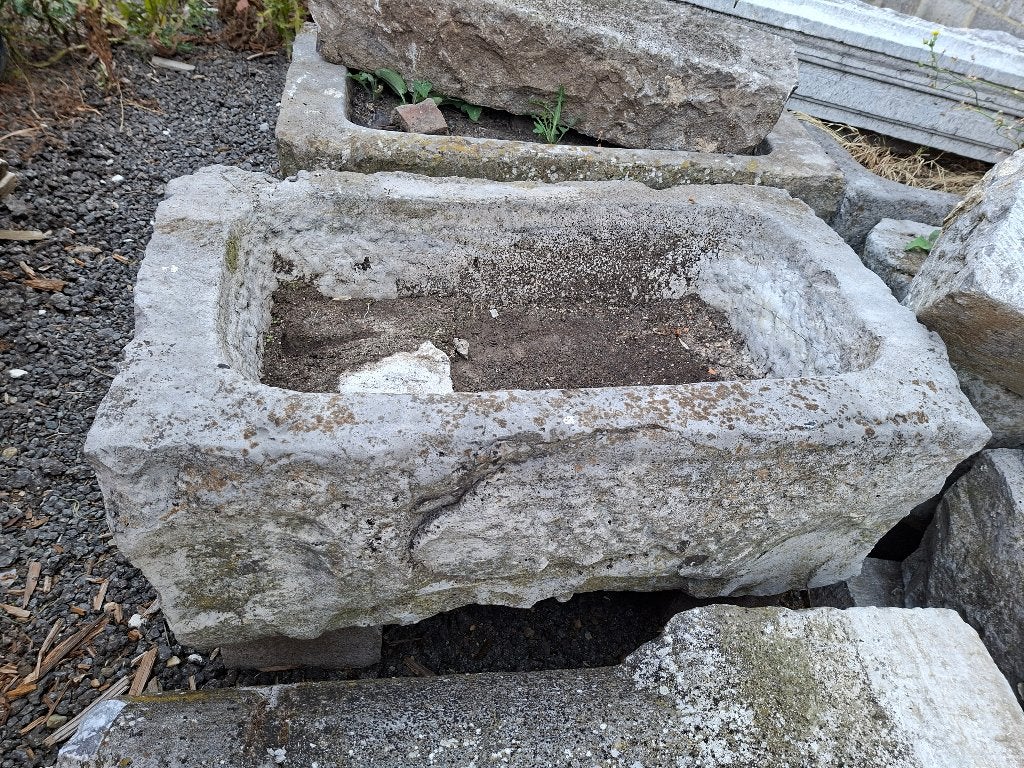 Bac en pierre bleue, Enlèvement, Utilisé, Pierre, Jardin