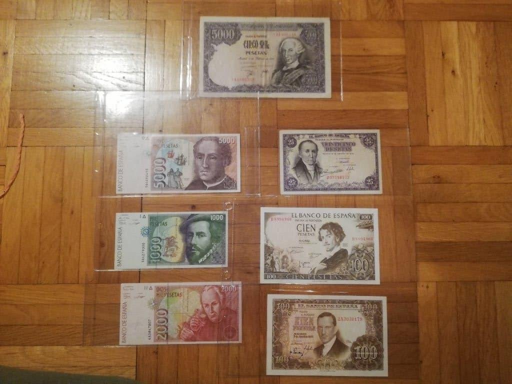 Lot de billets d'Espagne, Timbres & Monnaies, Envoi