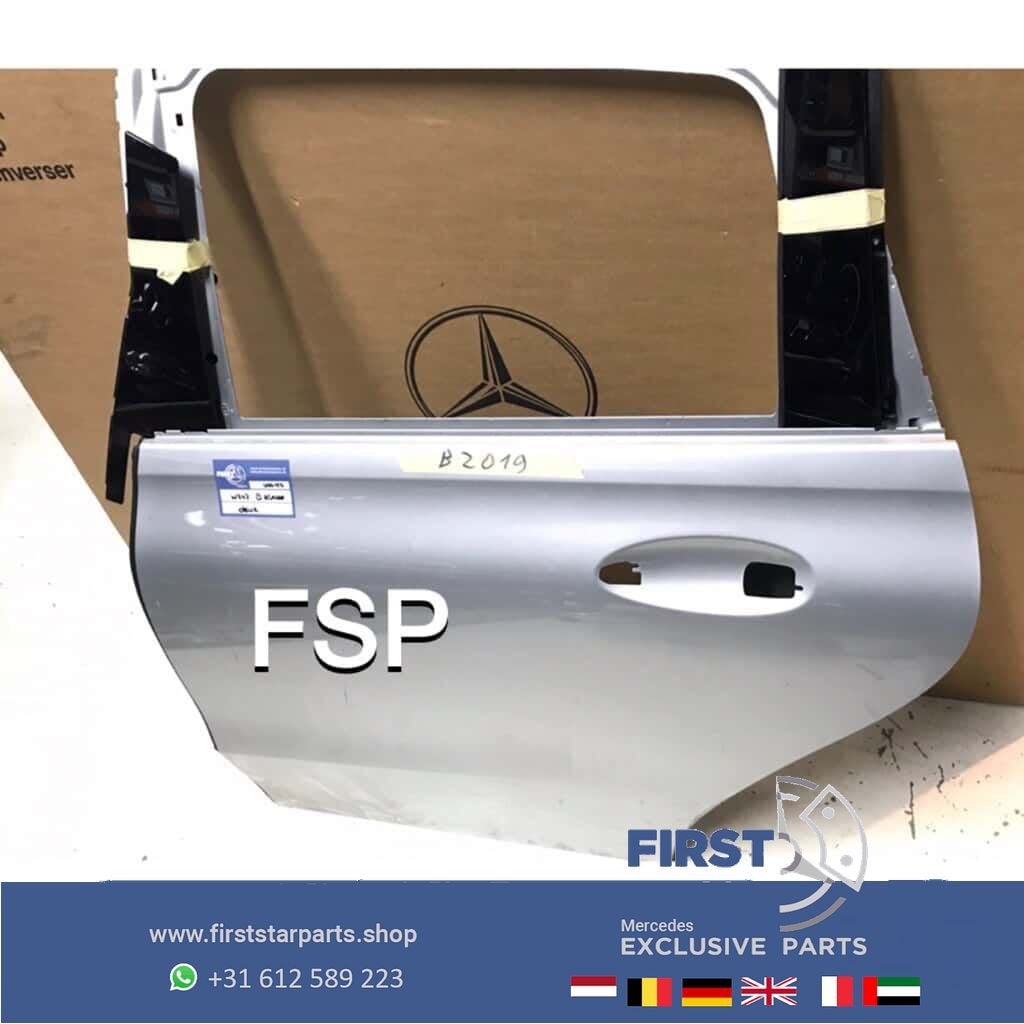 W247 B KLASSE 2019-2021 DEUR PORTIER LINKS ACHTER ZILVER GRI, Arrière, Utilisé, Porte, -