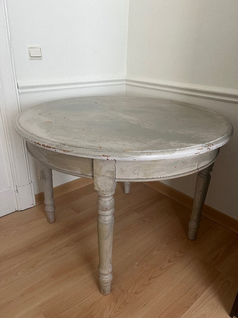 Table ronde en bois de salle à manger, Huis en Inrichting, Tafels | Eettafels, Ophalen, Gebruikt, Rond, Vier personen