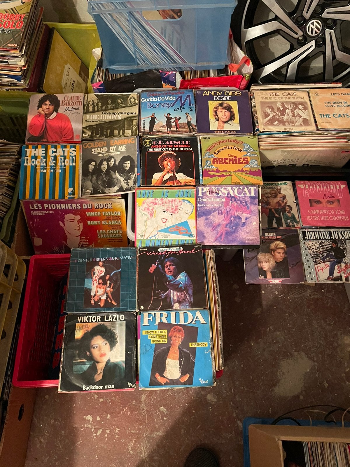 Lot vinyles singles 45 tours, CD & DVD, Enlèvement, Comme neuf