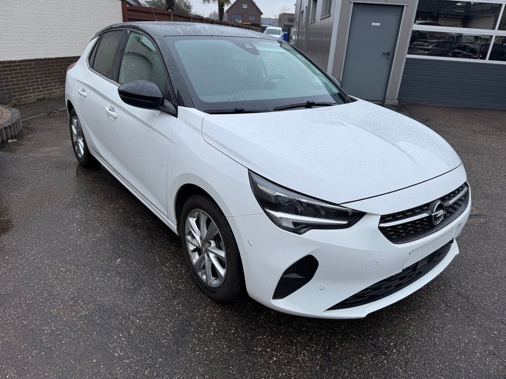 Opel Corsa F 1200Benzine 5Drs Elegance +BlackPack+ AUTOMAAT, Auto's, Gebruikt, USB, Wit, 100 pk