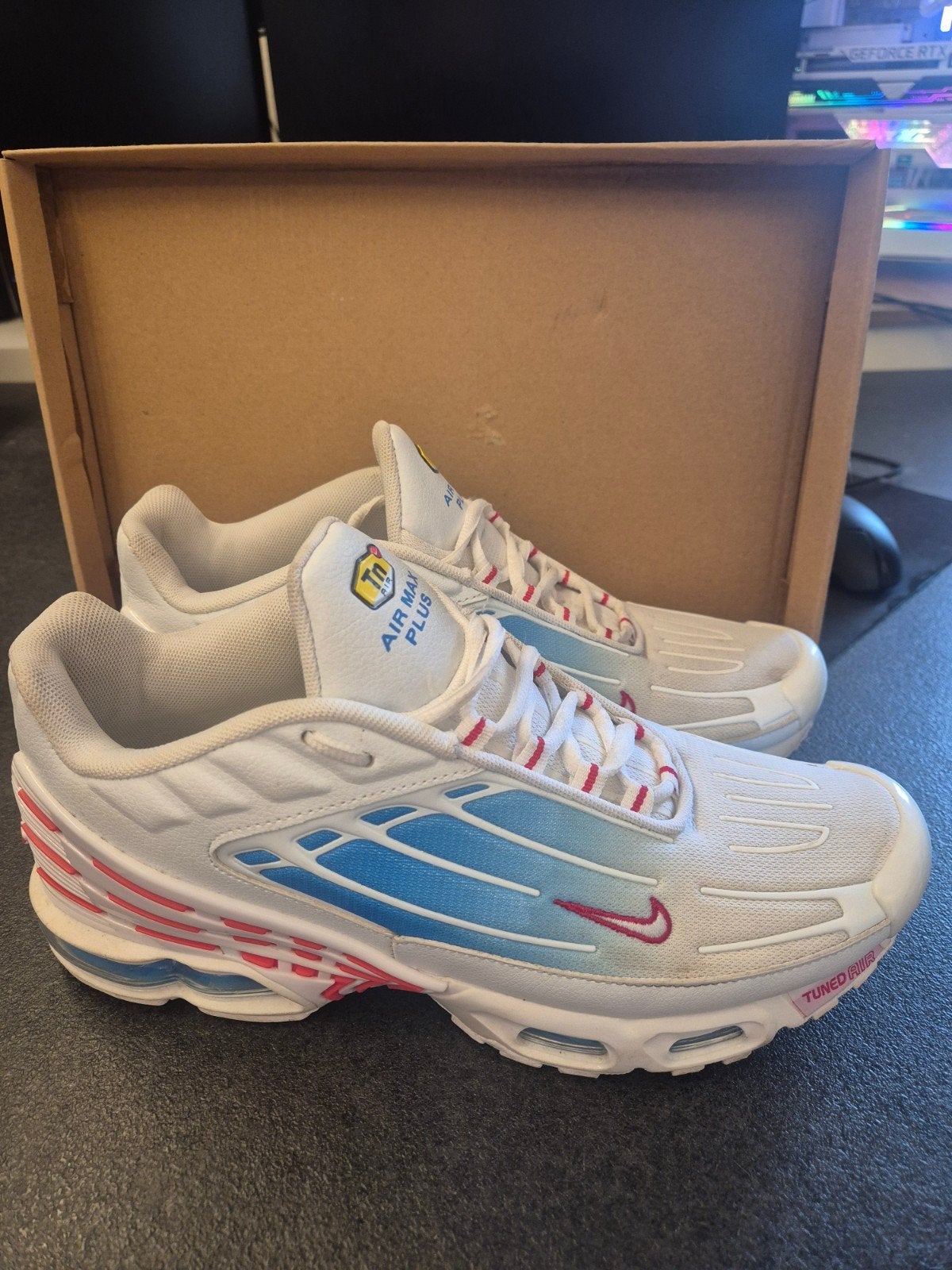 Nike Air Max Plus 3 (TN3) "Vivid Blue" - Pointure 45, Nike, Chaussures de course à pied, Enlèvement, Utilisé