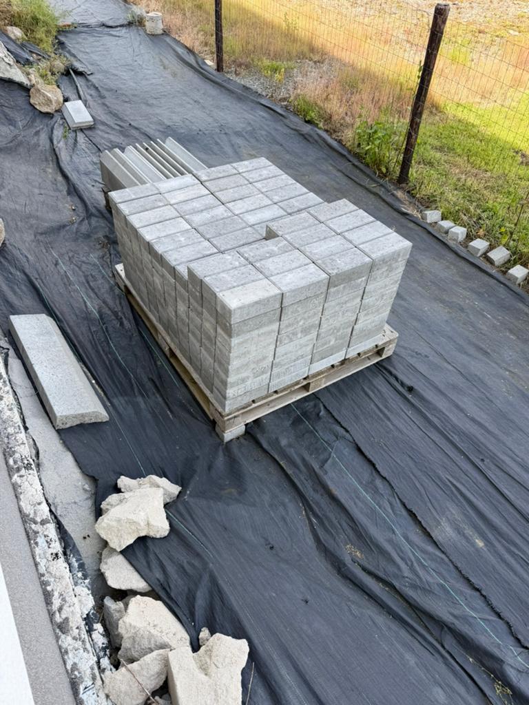 Betonklinkers, Tuin en Terras, Tegels en Klinkers, Ophalen, Zo goed als nieuw