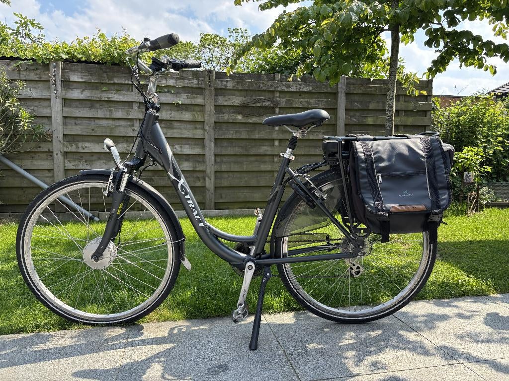 Elektrische damesfiets X-tract met zeer weinig km, Fietsen en Brommers, Elektrische fietsen, Gebruikt, 47 tot 51 cm, 50 km per accu of meer