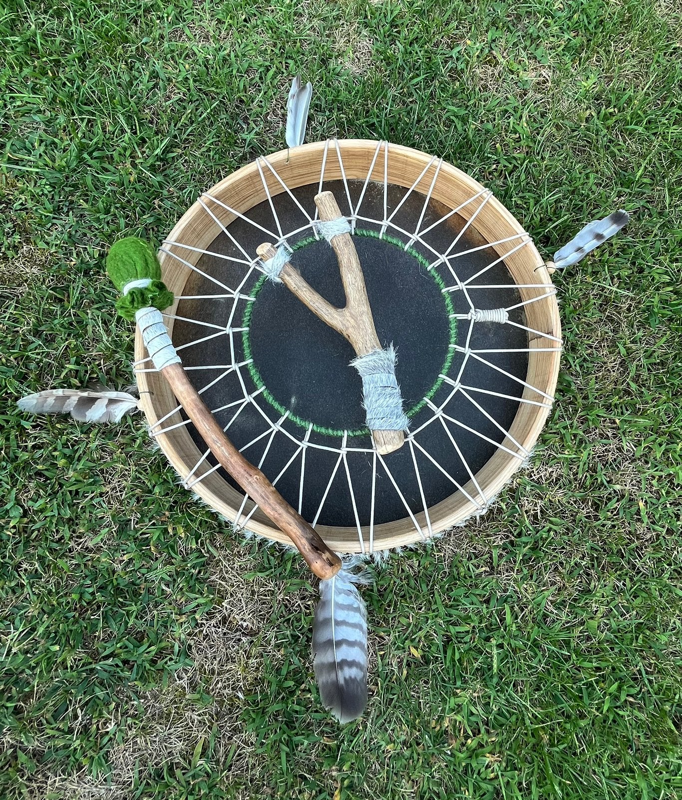 Sjamaan drum Paard 45cm met drumstok., Muziek en Instrumenten, Ophalen of Verzenden, Nieuw