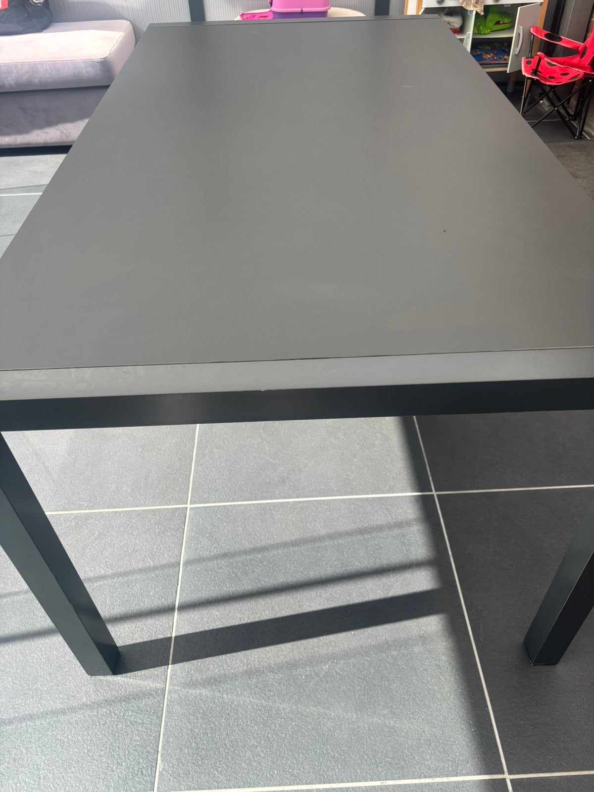 Hartman tafel grijs antraciet, Ophalen, Zo goed als nieuw, Aluminium