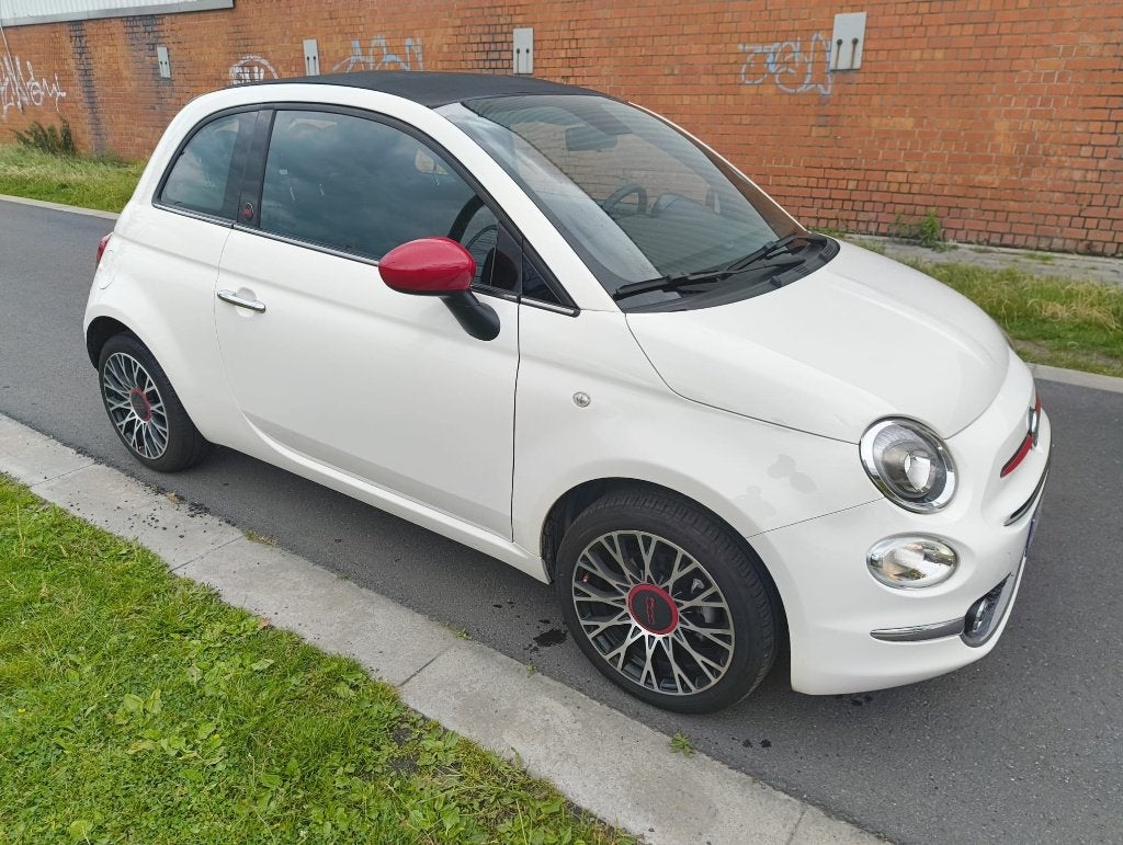 Fiat 500c mild-hybrid red 70, Voorwielaandrijving, 4 zetels, Stof, Cabriolet
