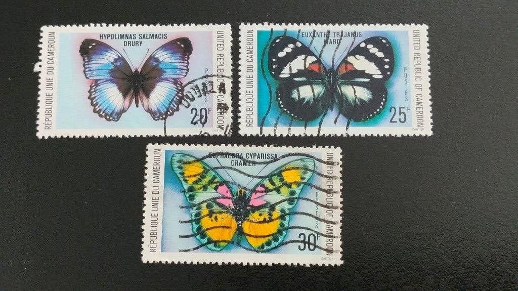 Cameroun 1978 - insectes - papillons, Envoi, Autres pays, Affranchi