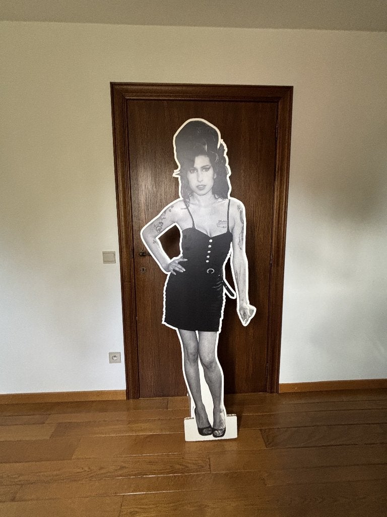 Lifesize kartonnen Display Amy Winehouse (1m76), Ophalen, Gebruikt, Feestartikel
