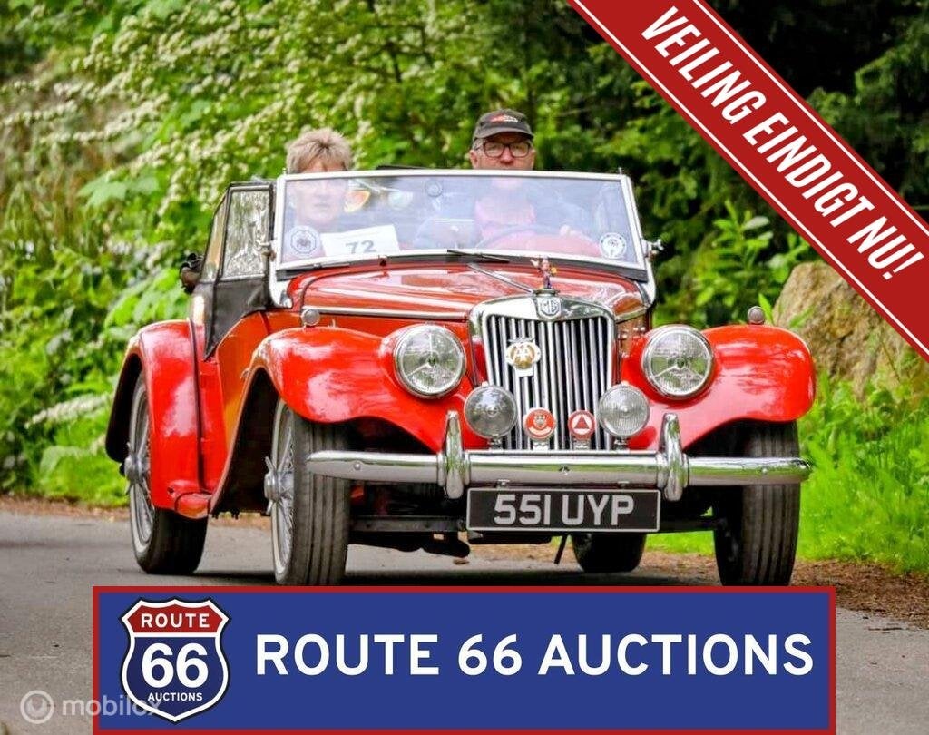 MG TF Midget | 1954 | Route 66 Auctions, Zwart, Bedrijf, Handgeschakeld, Overige carrosserie