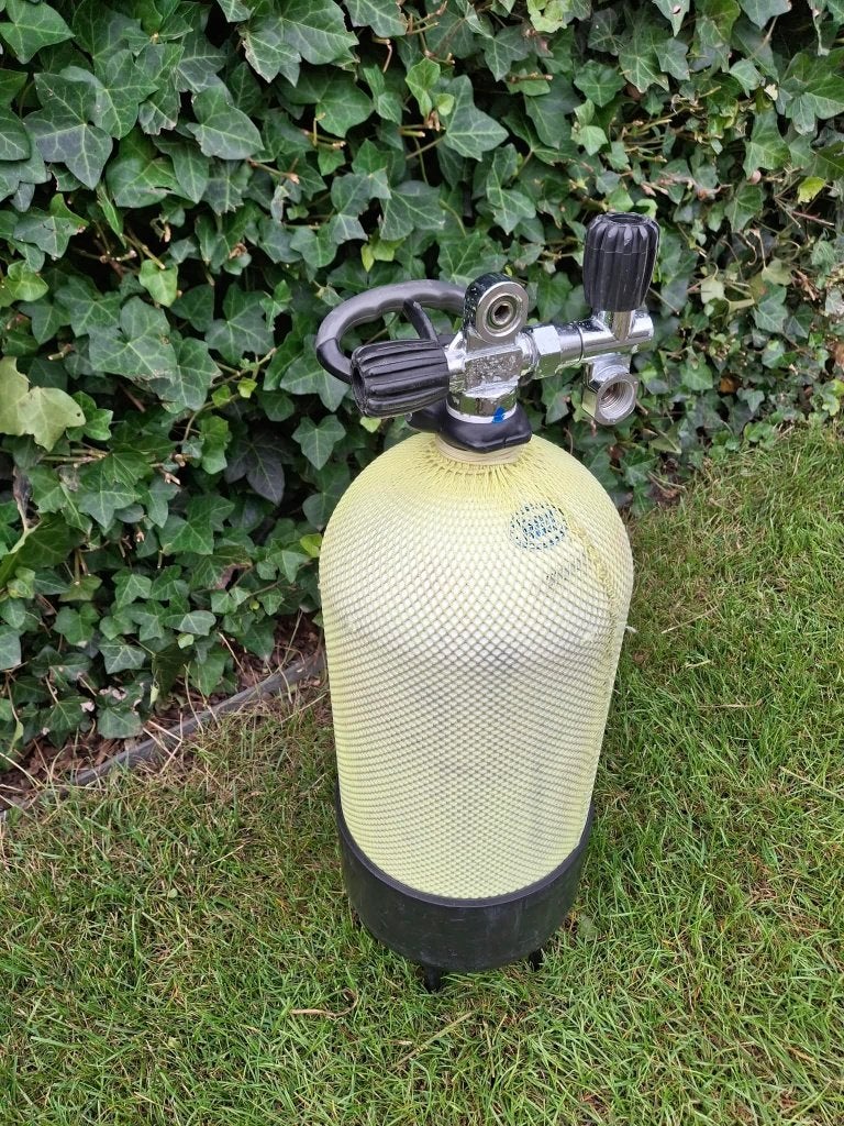 Faber Duikfles 12L – Dubbele kraan, Watersport en Boten, Ophalen, Gebruikt, Duikfles
